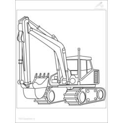 Coloring page: Bulldozer / Mecanic Shovel (Transportation) #141782 - Free Printable Coloring Pages