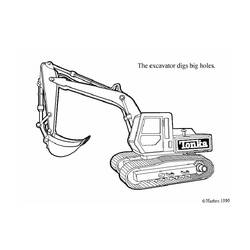 Coloring page: Bulldozer / Mecanic Shovel (Transportation) #141783 - Printable coloring pages