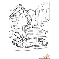 Coloring page: Bulldozer / Mecanic Shovel (Transportation) #141785 - Printable coloring pages