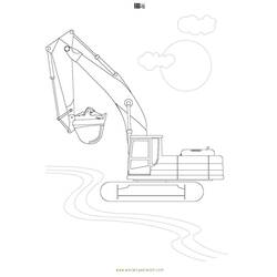 Coloring page: Bulldozer / Mecanic Shovel (Transportation) #141789 - Free Printable Coloring Pages