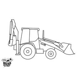 Coloring page: Bulldozer / Mecanic Shovel (Transportation) #141800 - Printable coloring pages
