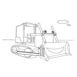 Bulldozer / Mecanic Shovel (Transportation) coloring page #204512 to print and color