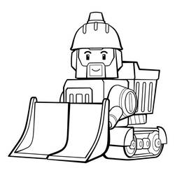 Bulldozer / Mecanic Shovel (Transportation) coloring page #204519 to print and color