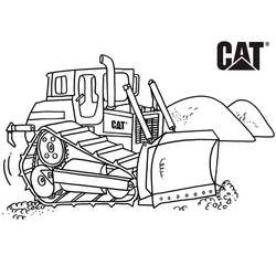 Bulldozer / Mecanic Shovel (Transportation) coloring page #204520 to print and color