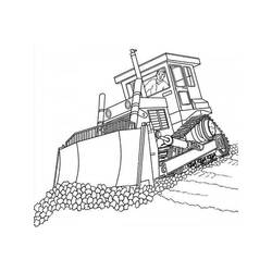 Bulldozer / Mecanic Shovel (Transportation) coloring page #204535 to print and color