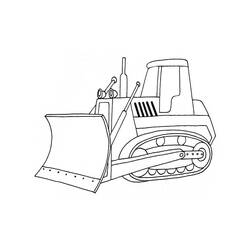 Bulldozer / Mecanic Shovel (Transportation) coloring page #204539 to print and color
