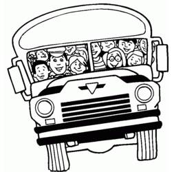 Coloring page: Bus (Transportation) #135287 - Free Printable Coloring Pages
