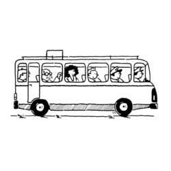 Coloring page: Bus (Transportation) #135289 - Printable coloring pages