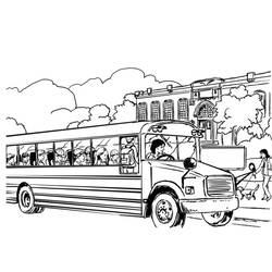 Coloring page: Bus (Transportation) #135294 - Free Printable Coloring Pages
