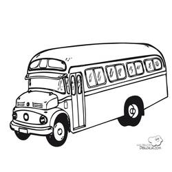 Coloring page: Bus (Transportation) #135297 - Printable coloring pages