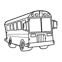 Coloring page: Bus (Transportation) #135304 - Printable coloring pages