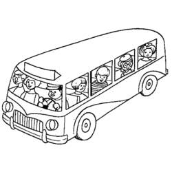 Coloring page: Bus (Transportation) #135305 - Printable coloring pages
