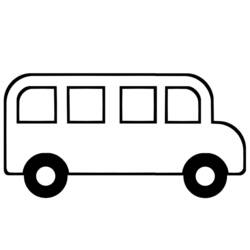 Coloring pages: Bus - Printable coloring pages