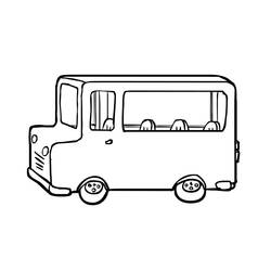 Coloring page: Bus (Transportation) #135329 - Free Printable Coloring Pages