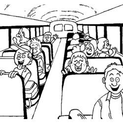 Coloring page: Bus (Transportation) #135330 - Free Printable Coloring Pages