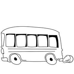 Coloring page: Bus (Transportation) #135337 - Free Printable Coloring Pages
