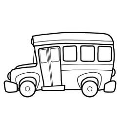 Coloring page: Bus (Transportation) #135353 - Free Printable Coloring Pages