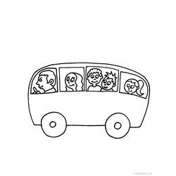 Coloring page: Bus (Transportation) #135369 - Free Printable Coloring Pages