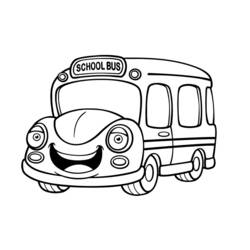 Coloring page: Bus (Transportation) #135370 - Free Printable Coloring Pages