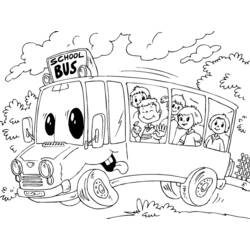 Coloring page: Bus (Transportation) #135372 - Free Printable Coloring Pages
