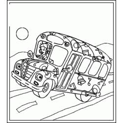 Coloring page: Bus (Transportation) #135377 - Free Printable Coloring Pages