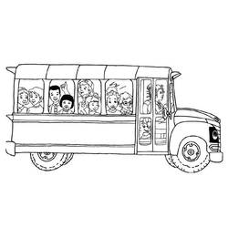 Coloring page: Bus (Transportation) #135385 - Free Printable Coloring Pages