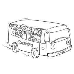 Coloring page: Bus (Transportation) #135394 - Free Printable Coloring Pages