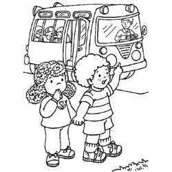 Coloring page: Bus (Transportation) #135399 - Free Printable Coloring Pages