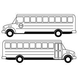 Coloring page: Bus (Transportation) #135423 - Printable coloring pages