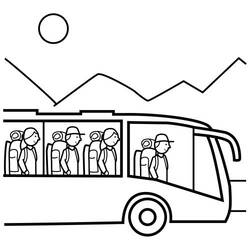 Coloring page: Bus (Transportation) #135489 - Free Printable Coloring Pages