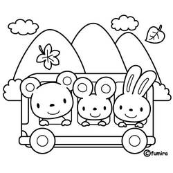 Coloring page: Bus (Transportation) #135496 - Free Printable Coloring Pages
