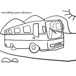 Coloring page: Bus (Transportation) #135500 - Printable coloring pages