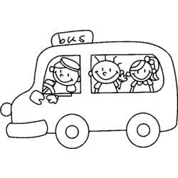 Coloring page: Bus (Transportation) #135519 - Free Printable Coloring Pages