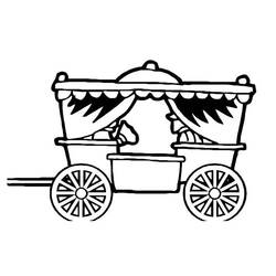 Coloring page: Carriage (Transportation) #146175 - Printable coloring pages
