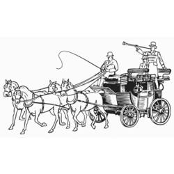 Coloring page: Carriage (Transportation) #146194 - Printable coloring pages