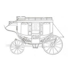 Coloring page: Carriage (Transportation) #209854 - Free Printable Coloring Pages
