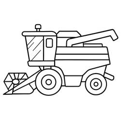 Combine Harvester (Transportation) coloring page #221904 to print and color