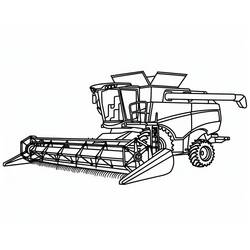 Combine Harvester (Transportation) coloring page #221922 to print and color
