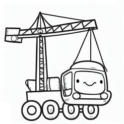 Crane (Transportation) coloring page #187858 to print and color