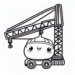 Crane (Transportation) coloring page #187860 to print and color