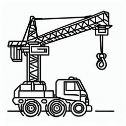 Crane (Transportation) coloring page #187861 to print and color