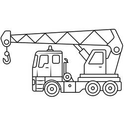 Coloring pages: Crane - Free Printable Coloring Pages