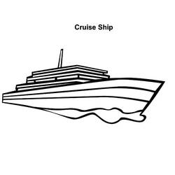 Coloring page: Cruise ship / Paquebot (Transportation) #140877 - Printable Coloring Pages