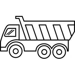 Dump Truck (Transportation) coloring page #201998 to print and color
