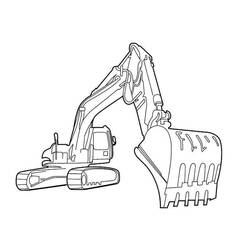 Excavator (Transportation) coloring page #187902 to print and color