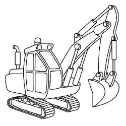 Excavator (Transportation) coloring page #187903 to print and color