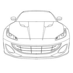 Coloring page: Ferrari (Transportation) #186865 - Free Printable Coloring Pages