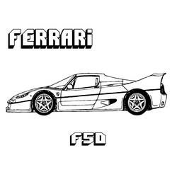 Coloring page: Ferrari (Transportation) #186877 - Free Printable Coloring Pages