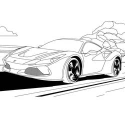 Coloring page: Ferrari (Transportation) #186878 - Free Printable Coloring Pages
