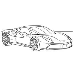 Coloring page: Ferrari (Transportation) #186913 - Free Printable Coloring Pages
